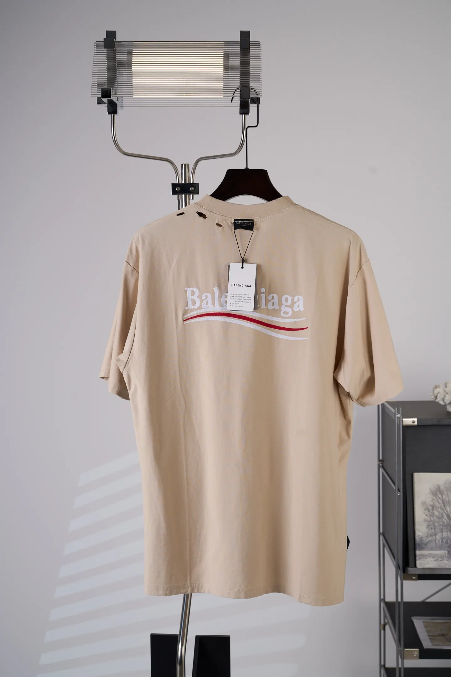 Balenciaga/ T 【In Stock】XS S M L 230g 32S 350g Breathable Wear-Resistant